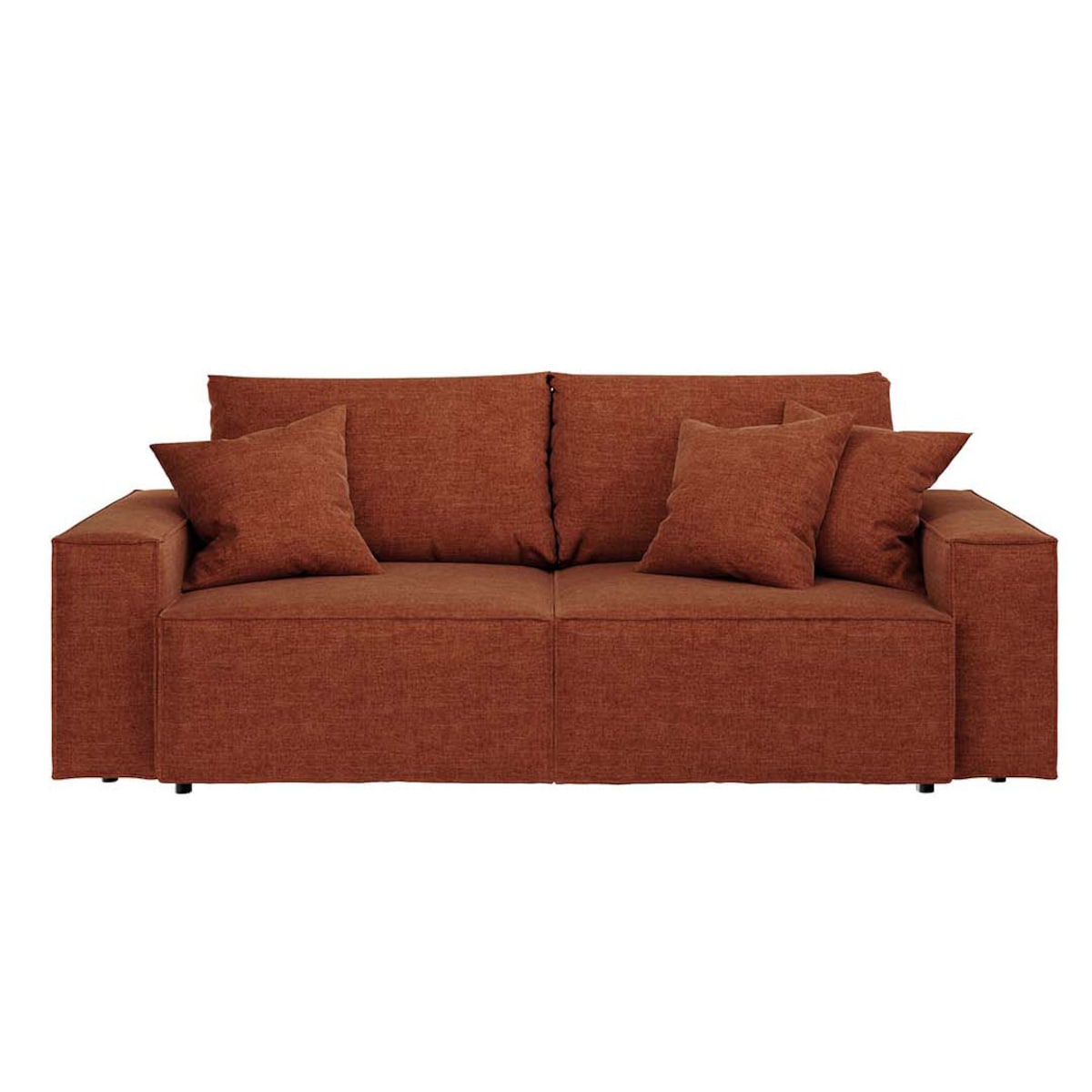 Melow 3-osobowa rozkładana sofa - pomarańczowa