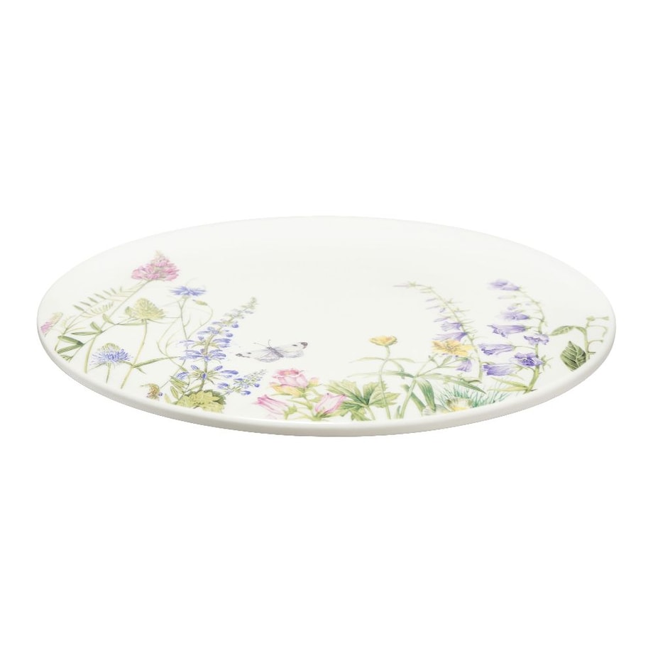VILLA ITALIA Talerz do ciasta porcelanowy Patera z łopatką 31 cm VIOLA