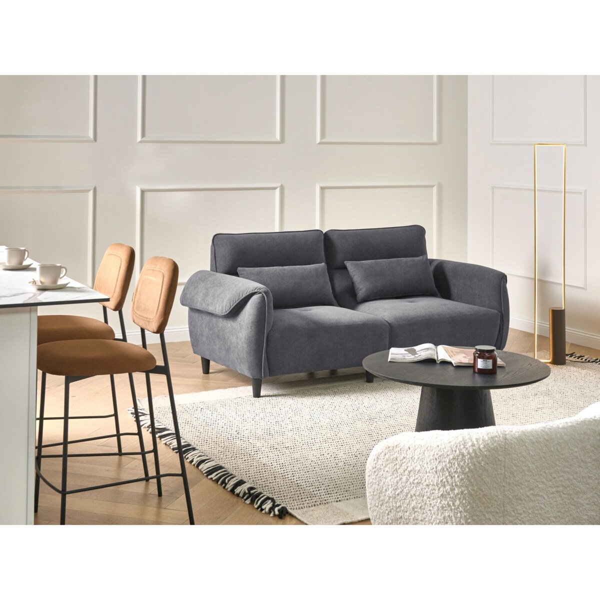 Sofa dla 3 osób WETLAN Ciemnoszary