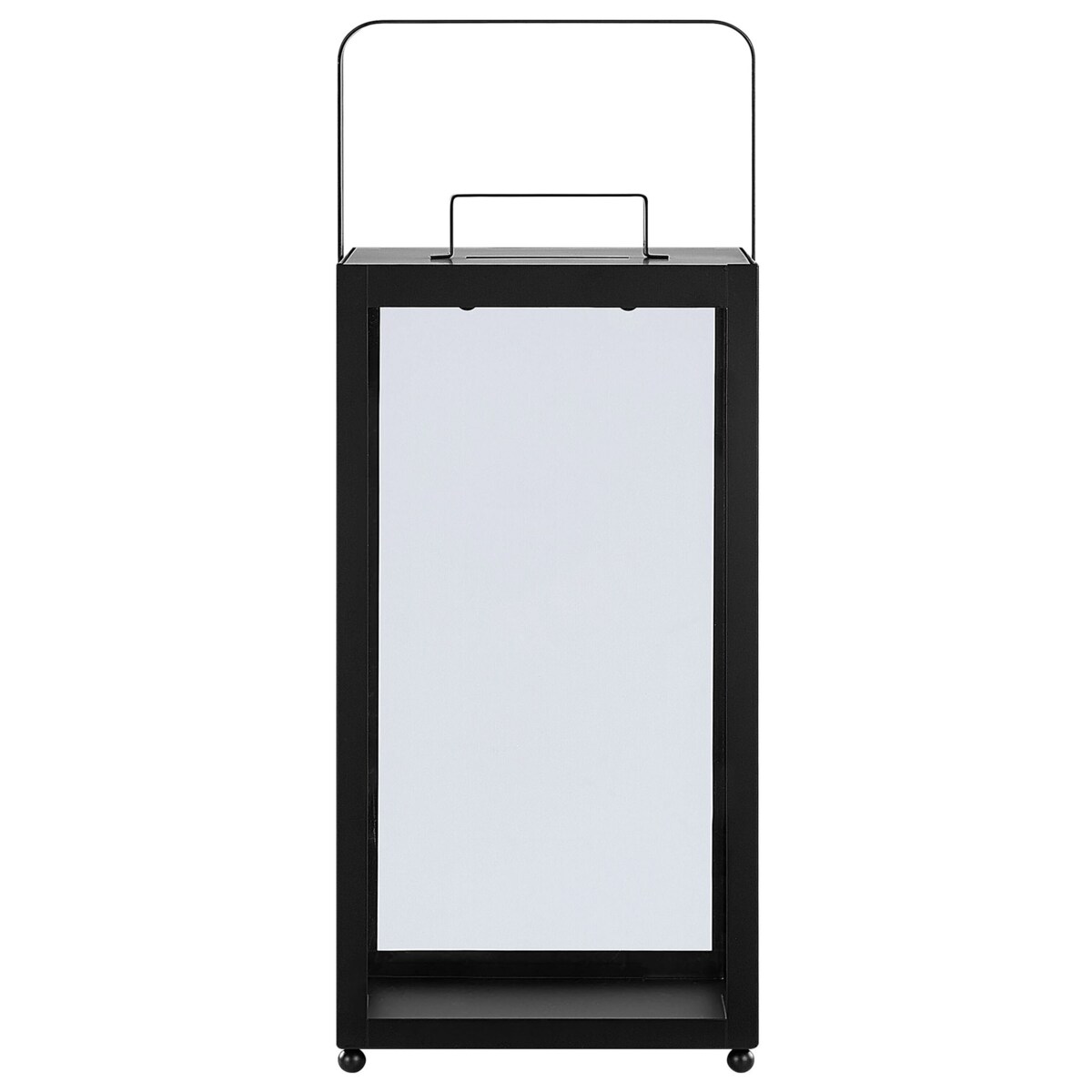 Lampion metalowy 30 cm czarny LEPAR