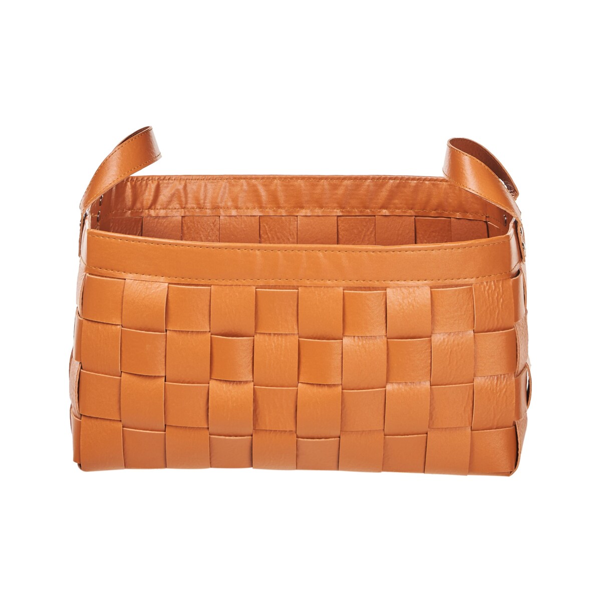 Zestaw 2 koszy z ekoskóry złoty brąz SIPPAR