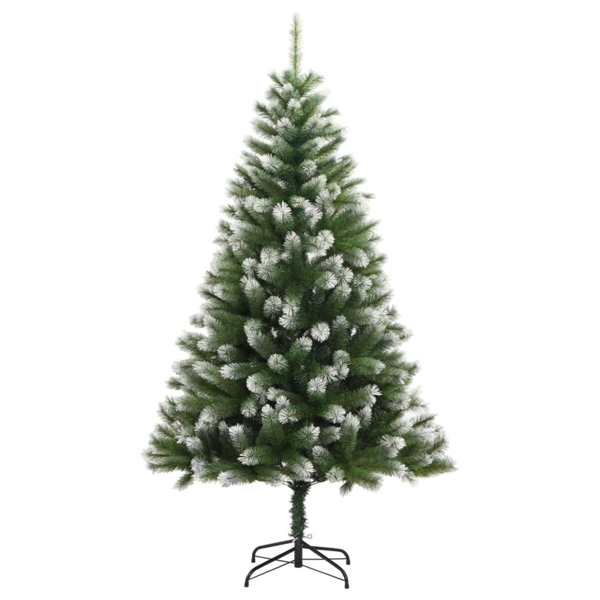 vidaXL Sztuczna choinka zawiasowa, ośnieżona, 210 cm