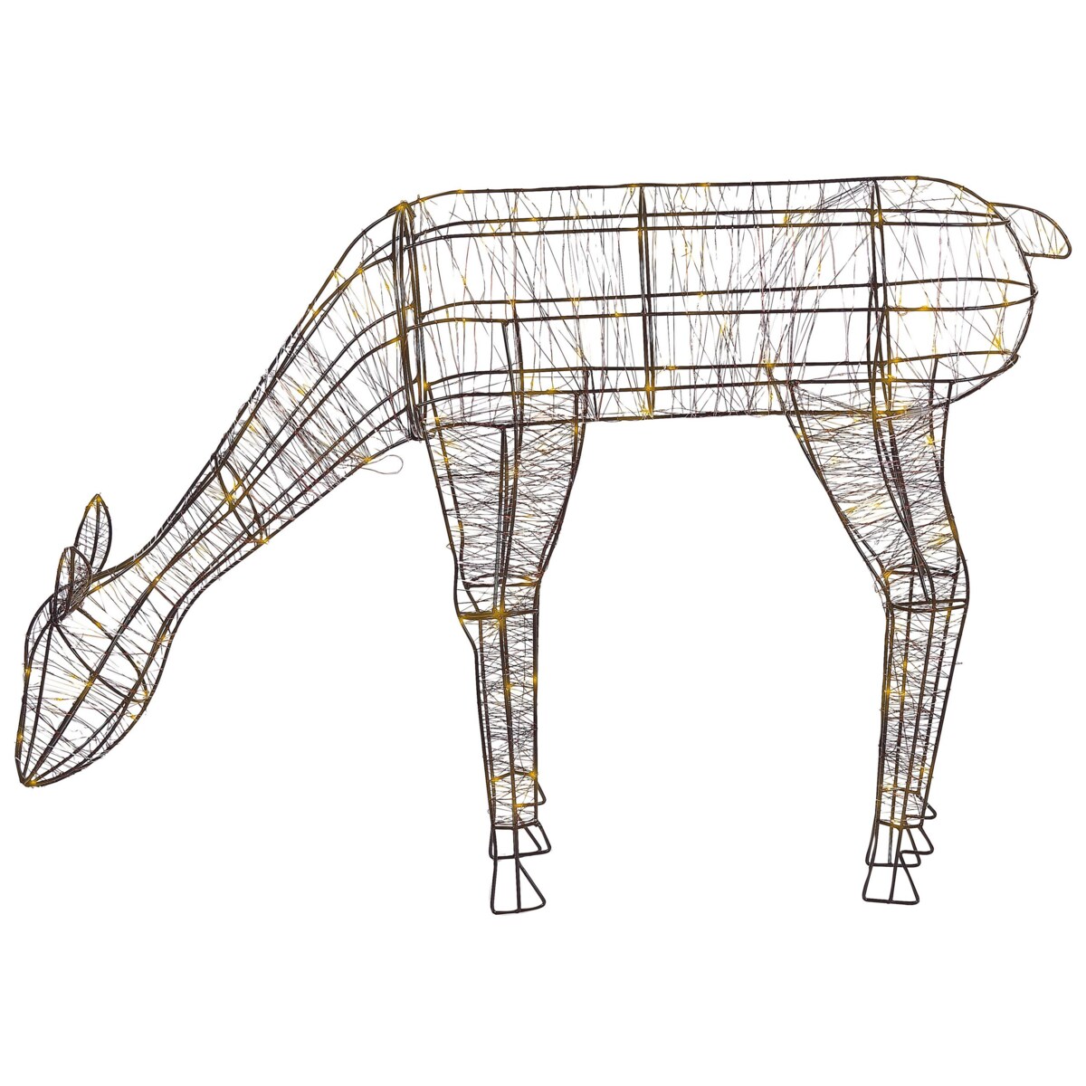 Dekoracja ogrodowa LED renifer 70 cm czarna NARUSKA