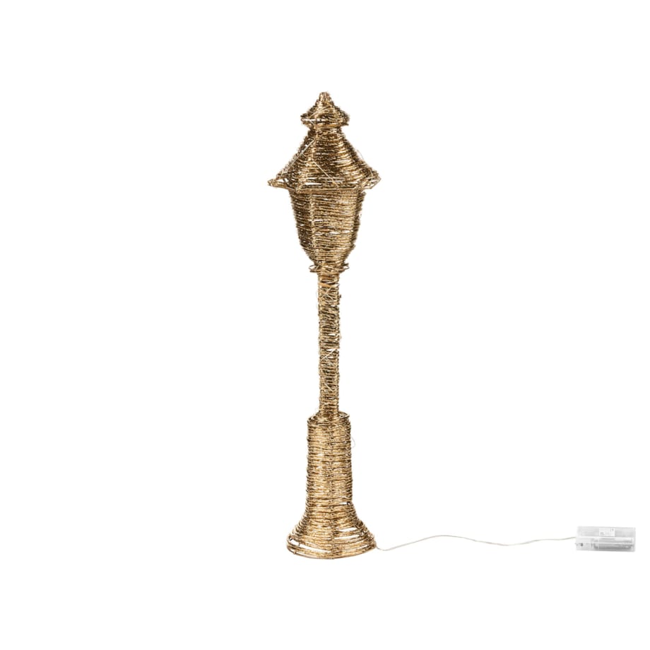 Dekoracja świąteczna LED ALFTANES Latarnia 62 cm Złoty