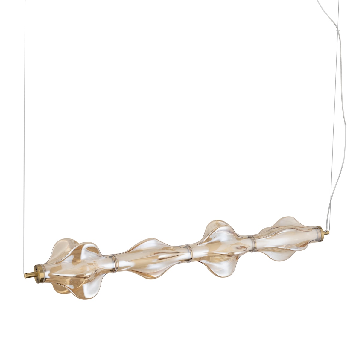 Lampa wisząca LED 30W TK Lighting ELVA BRASS 18216 mosiężna, regulowana wysokość, 3642 lm, 3000K, 103 cm