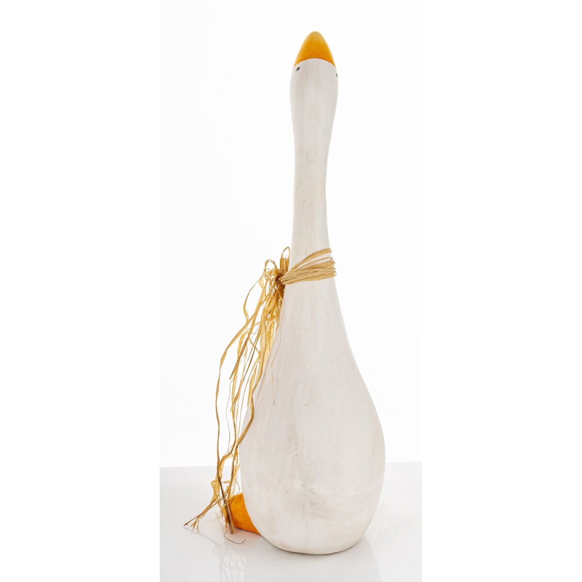 Dekoracja - biała gąska 51x32x17 cm ANSERO mała