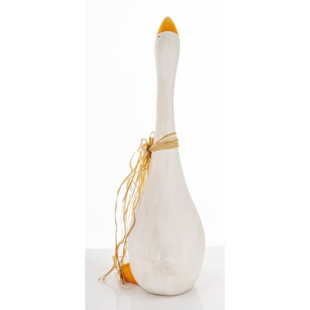Dekoracja - biała gąska 51x32x17 cm ANSERO mała