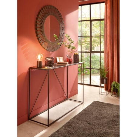 Nowoczesny kwietnik do salonu metalowy, 2 sztuki