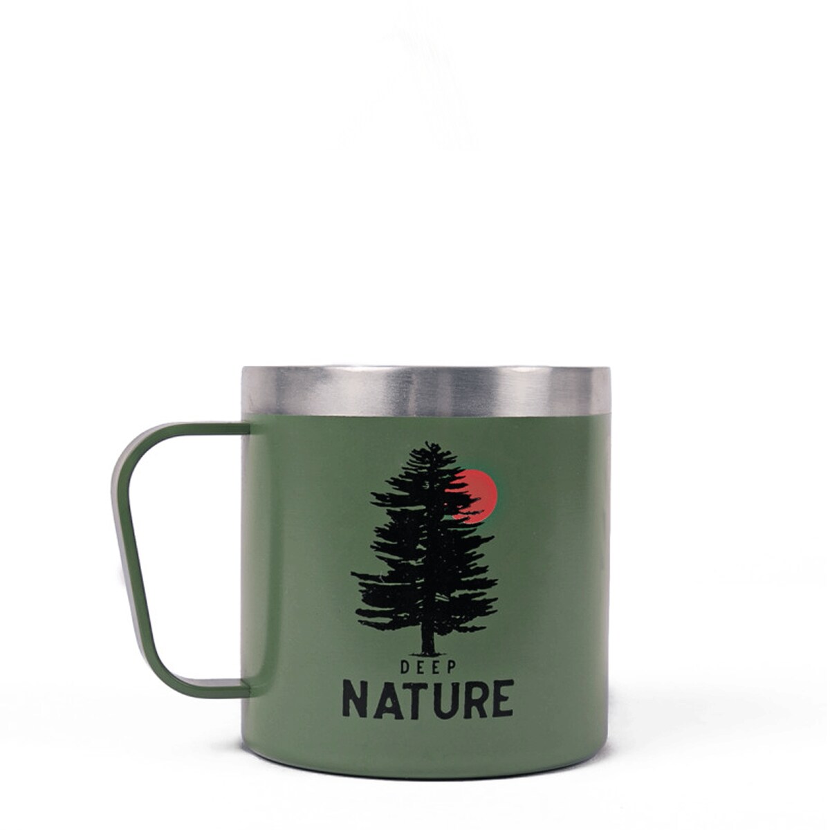 Kubek turystyczny / dwuścienny Beaver - ciemno zielony - Alaskan Maker