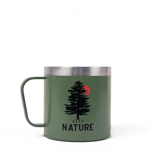 Kubek turystyczny / dwuścienny Beaver - ciemno zielony - Alaskan Maker