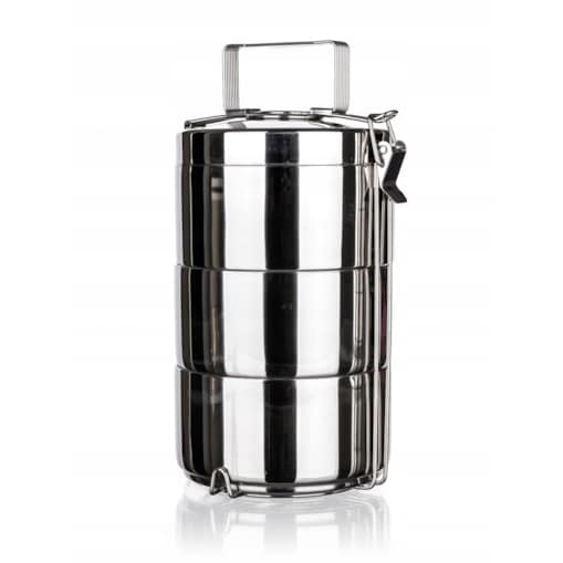 TERMOS OBIADOWY MENAŻKA pojemnik na jedzenie piętrowy 2,2 L dwie ścianki