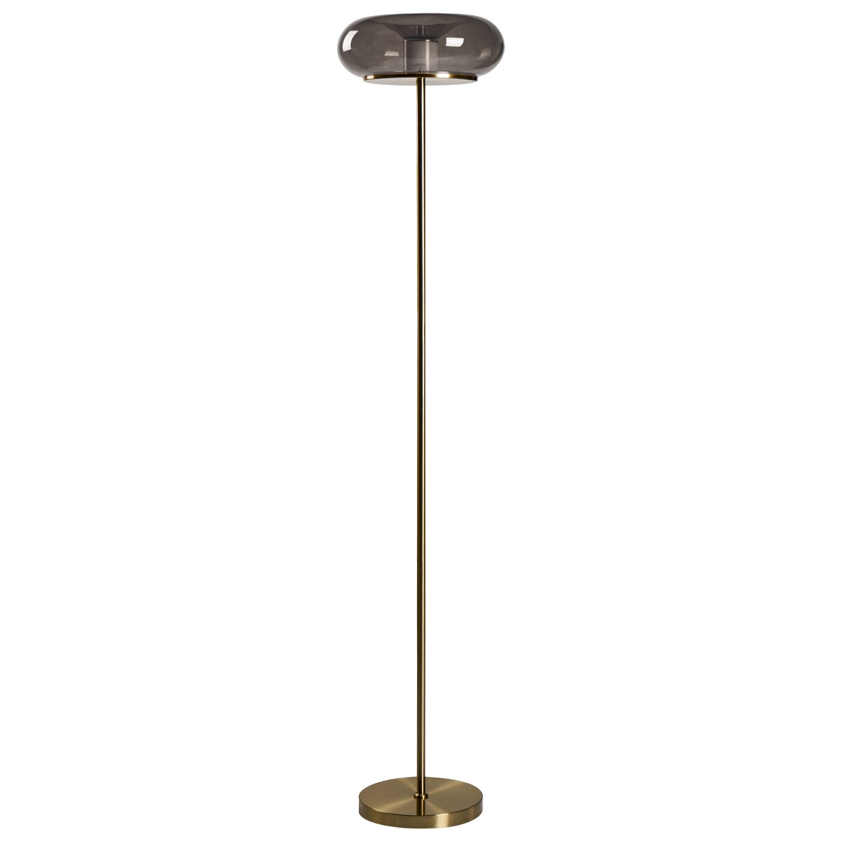 Lampa podłogowa LED NITH Ze ściemniaczem Szkło Szary