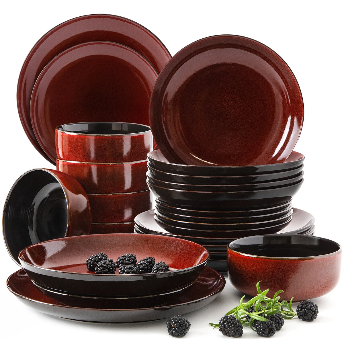 GAMBIA Zestaw obiadowy 6 os. (24 el.)