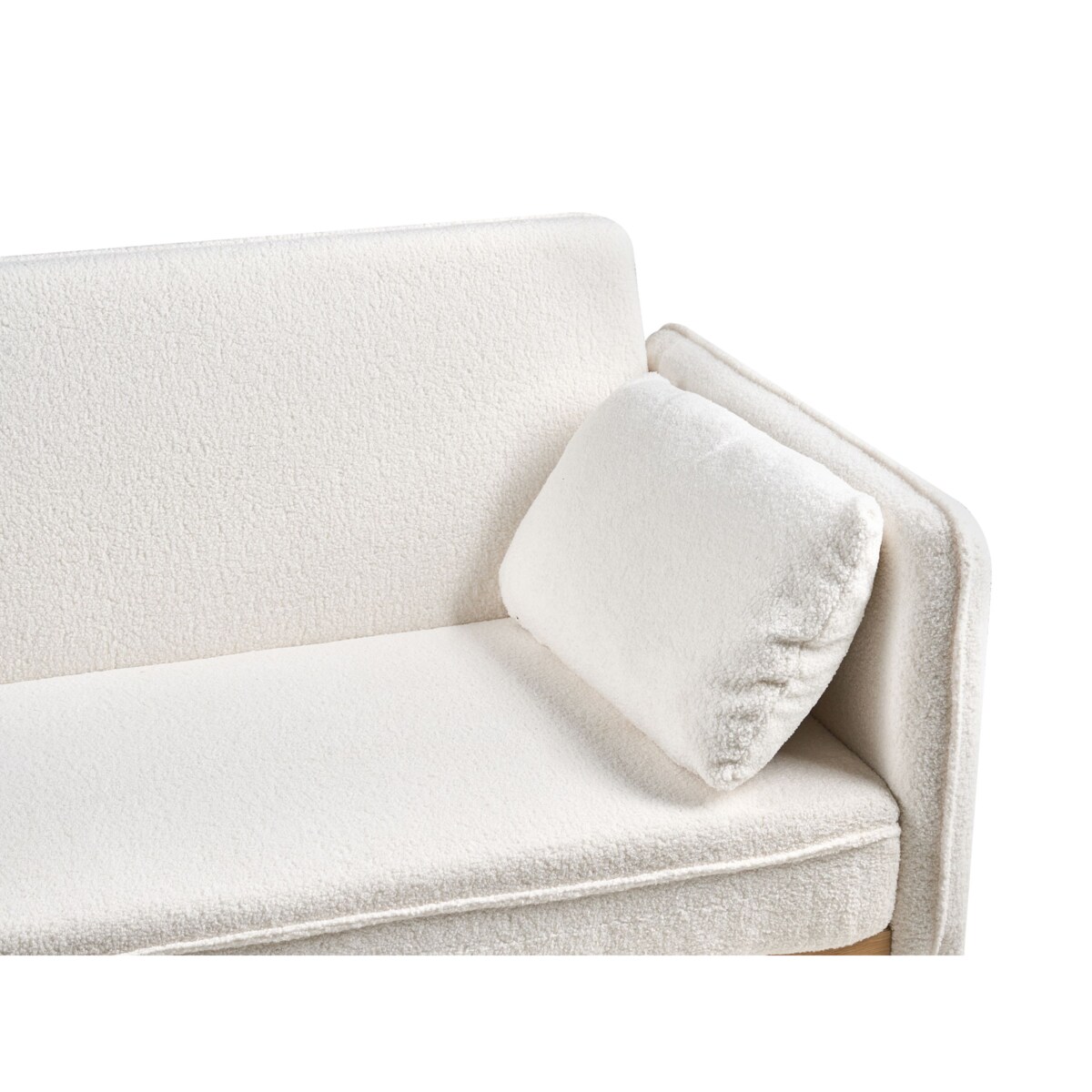 Sofa rozkładana ASAA Boucle Złamana biel