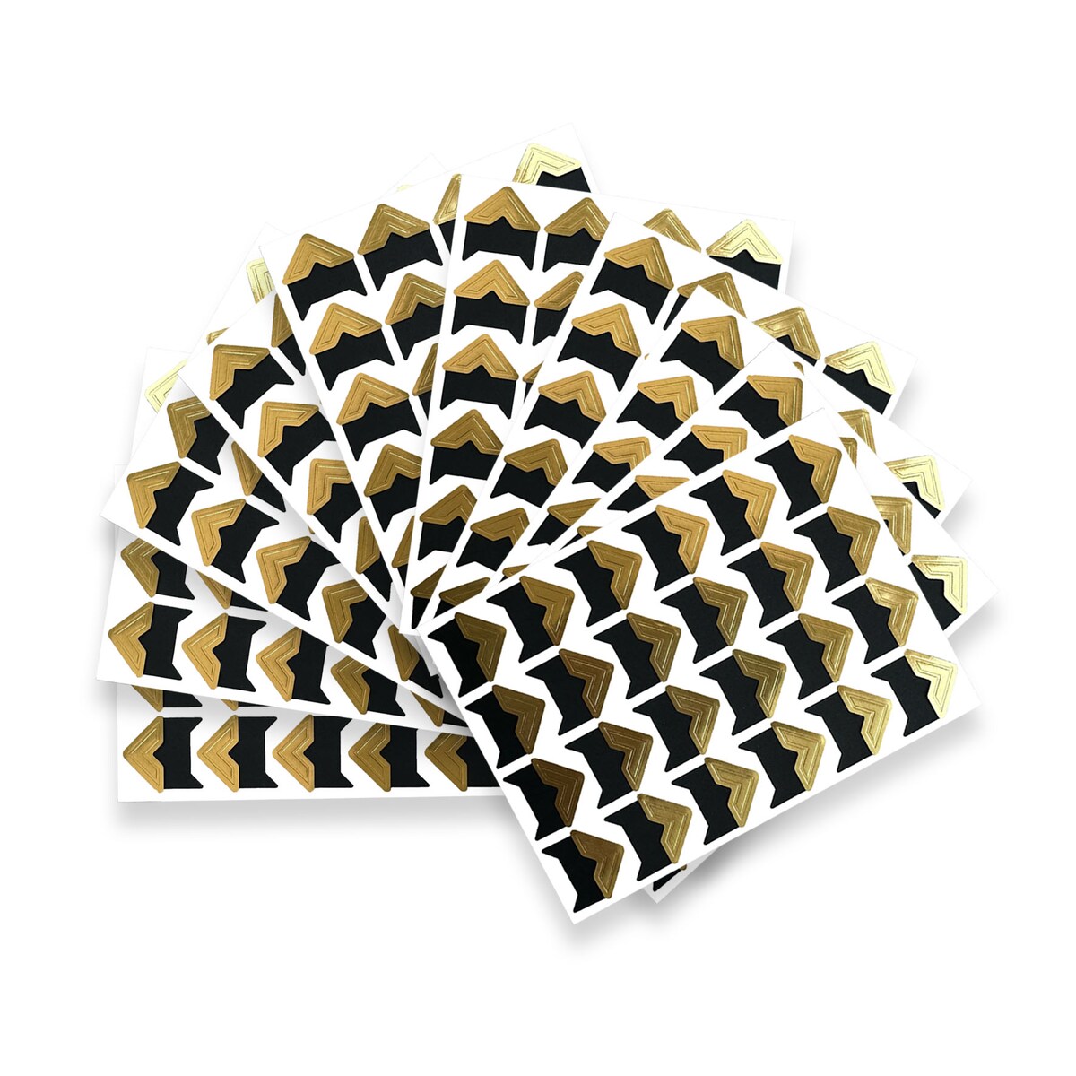 Czarno-Złote narożniki do zdjęć 240 szt. – papierowe, samoprzylepne!