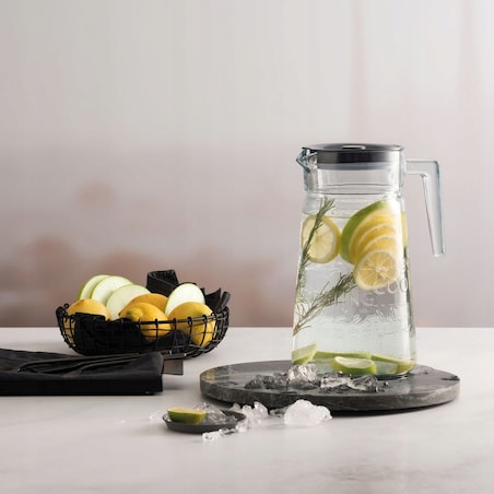 DZBANEK 2 L + 6 SZKLANEK NA NAPOJE WODĘ PASABAHCE soki lemoniadę lato grill