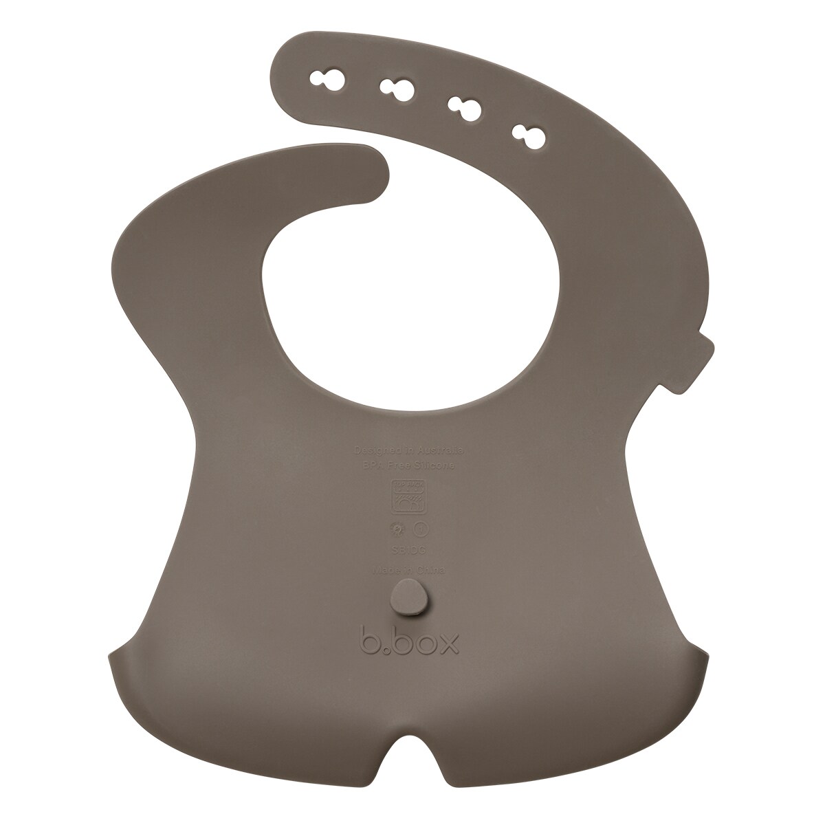 Batman Śliniak silikonowy z kieszonką zwijany dla dziecka i niemowlaka b.box