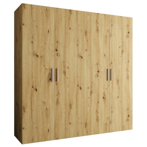 Szafa uchylna otwierana BARI 1 200 wys. 202 cm Artisan + u. Srebrny