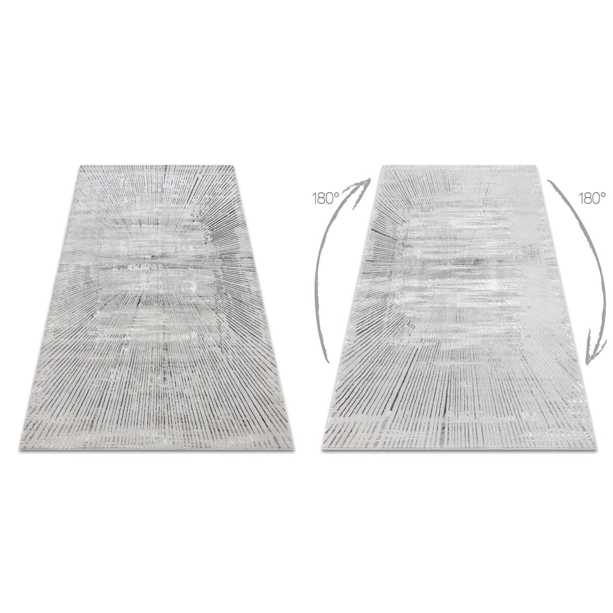 Dywan BLISS Z206AZ256 jasnoszary / szary - 160x220 cm