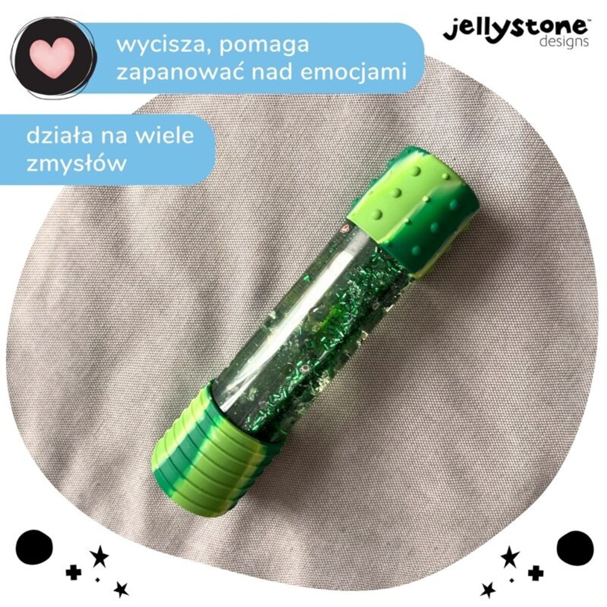 Butelka sensoryczna DIY, Dinozaur, Jellystone Designs