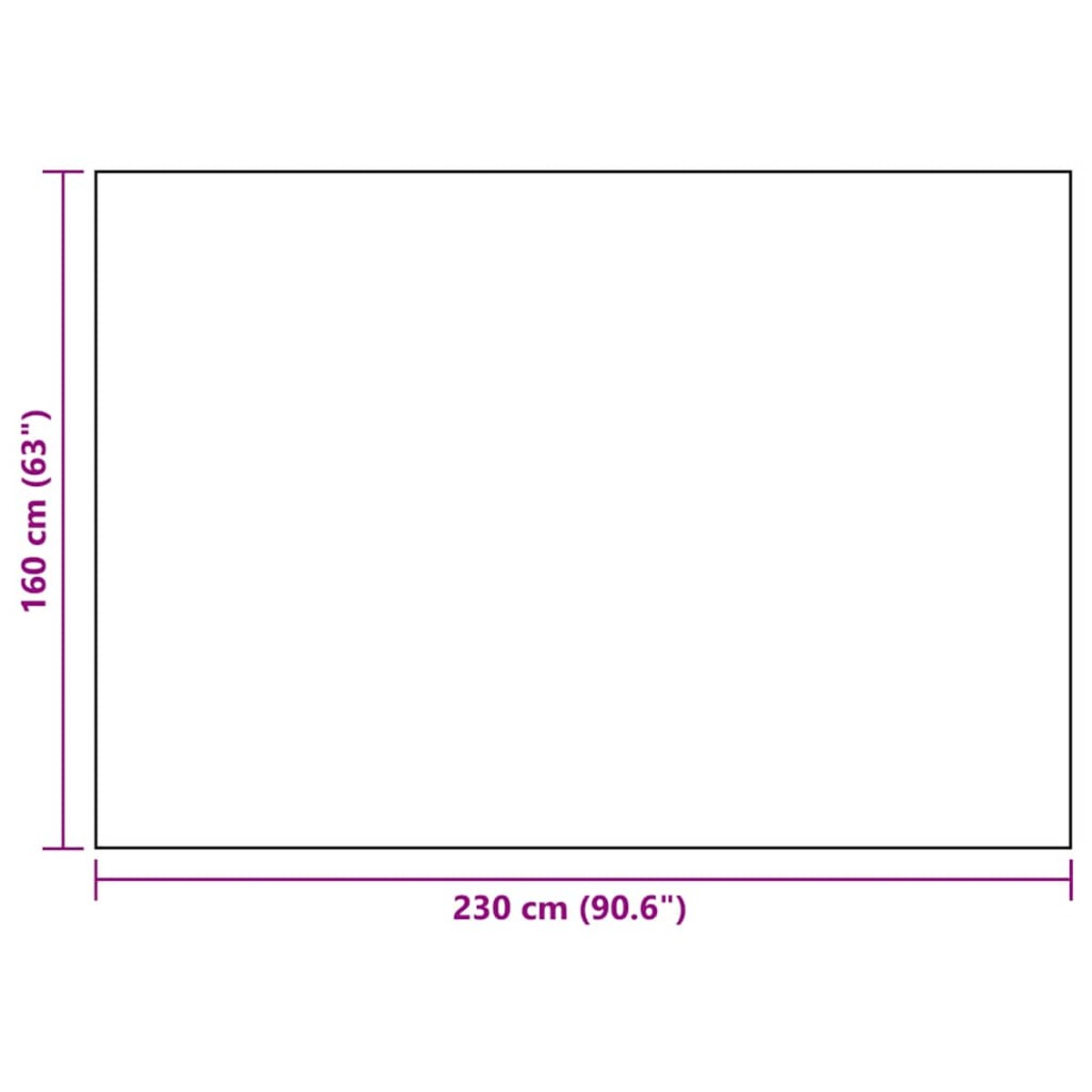 vidaXL Dywan na zewnątrz, ARAKIL biało-czarny, 160x230 cm, PP