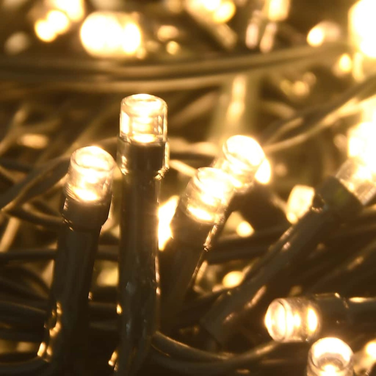 vidaXL 120-cz. zestaw bombek na choinkę z czubkiem 300 LED złoto/brąz