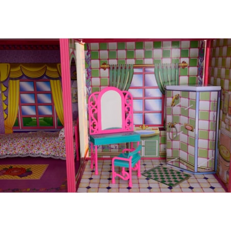 Wielki domek dla lalek Willa 94 cm +akcesoria FUNFIT