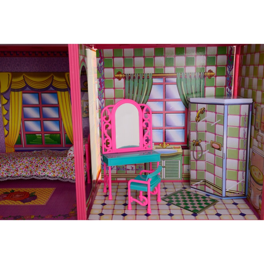Wielki domek dla lalek Willa 94 cm +akcesoria FUNFIT