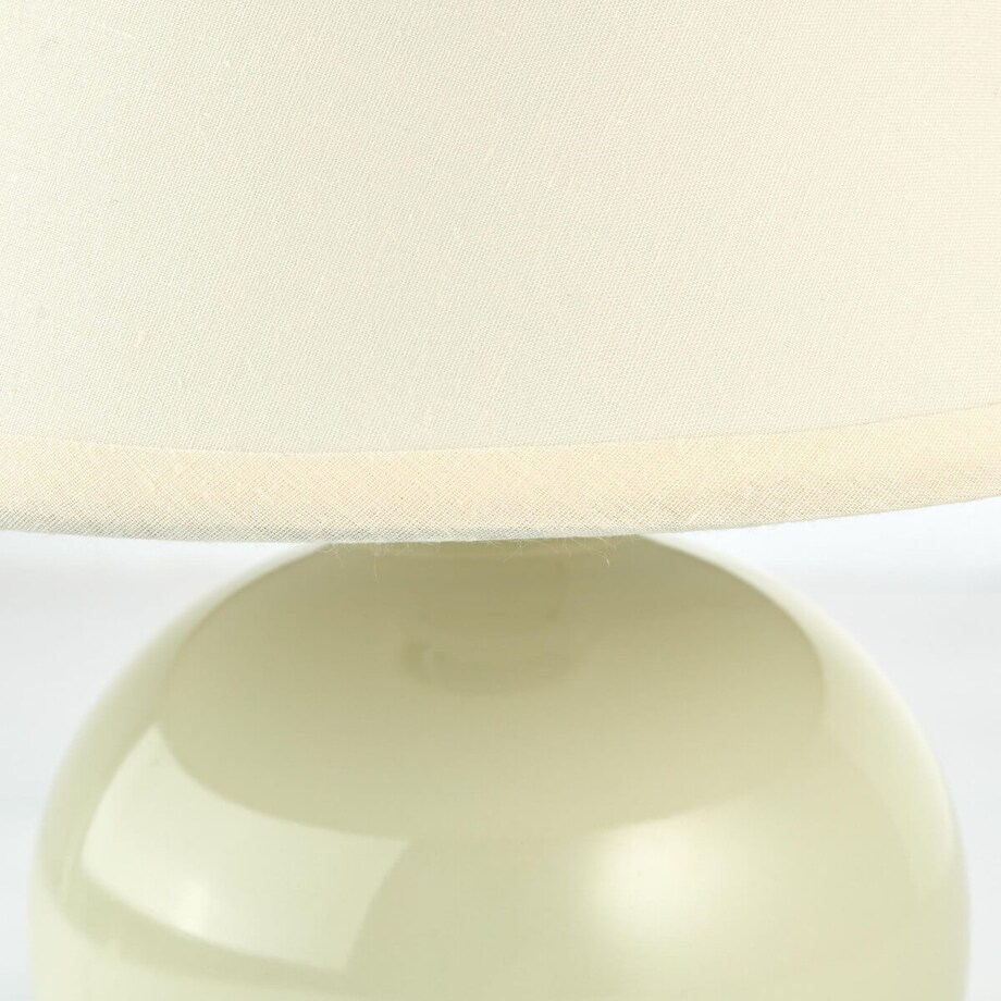 Abażurowa lampka stołowa Primo 61047/28 Brilliant ceramiczna beżowy