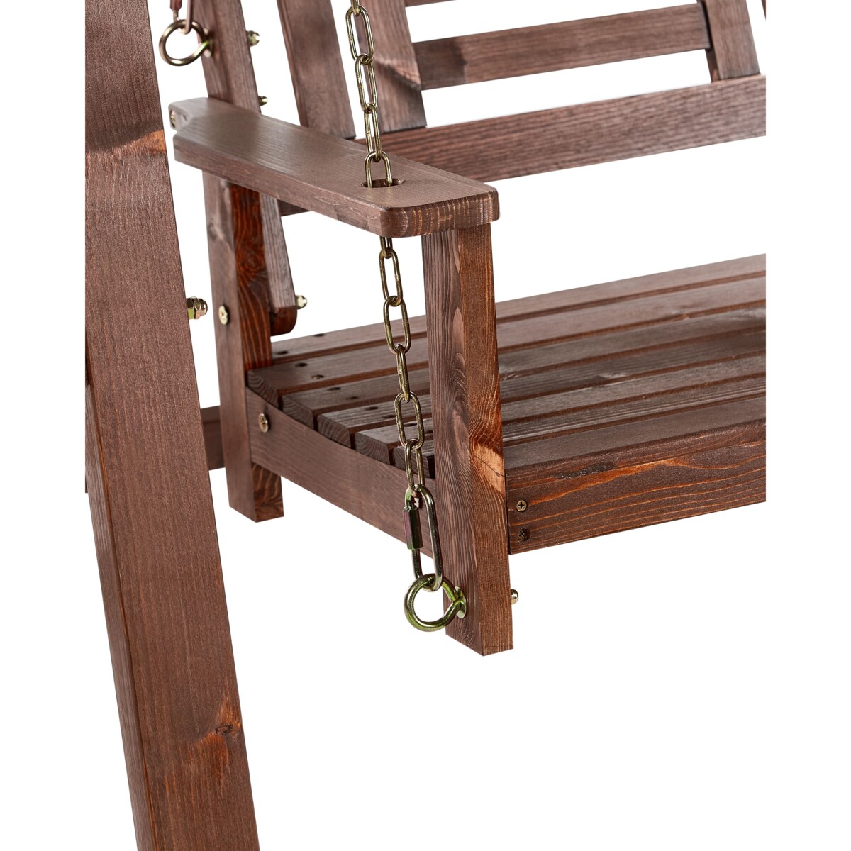 Huśtawka ogrodowa NERITO Drewno Ciemne drewno