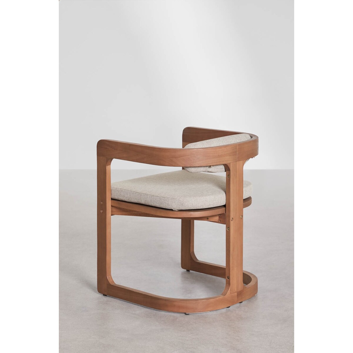 Krzesło ogrodowe z drewna eukaliptusowego Selira, naturalne