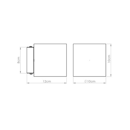 Kinkiet ORBIS beton zielona oliwka