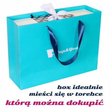 Elegancki duży Box prezentowy gift DLA TATY kawa + pomysłowe akcesoria
