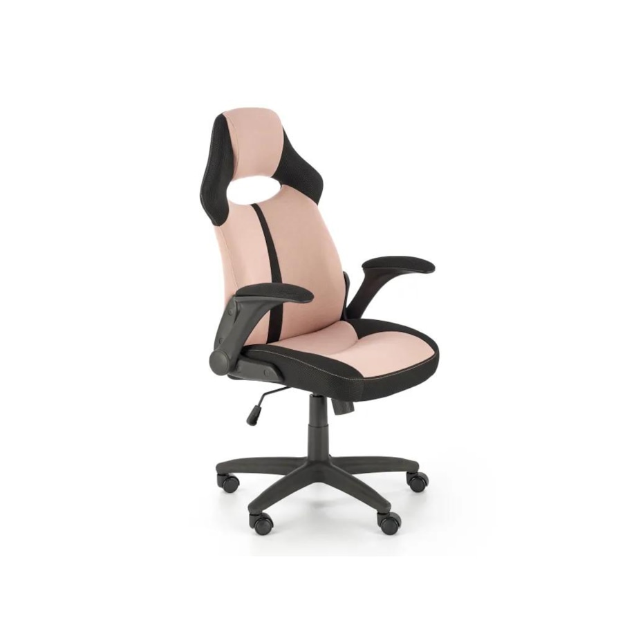 Fotel biurowy BLOOM różowy/czarny
