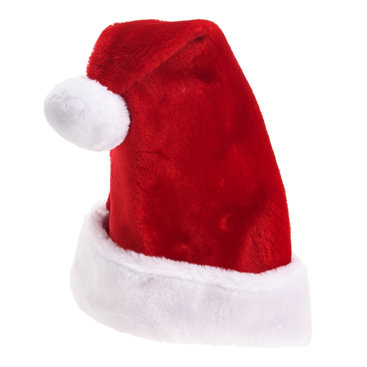 Czapka Świętego Mikołaja Na Mikołajki Świąteczna Pluszowa Z Pomponem 40x30