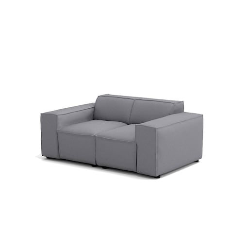 Sofa 2 osobowa Modularis - Szary Welur