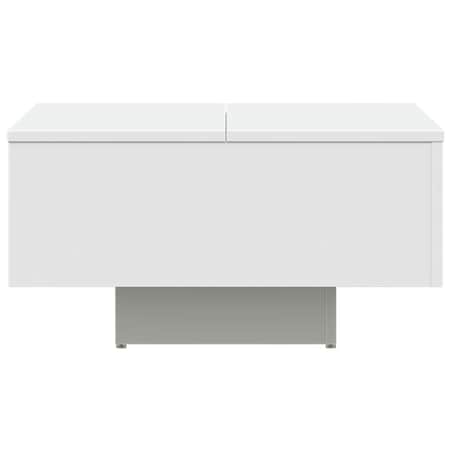 vidaXL Stolik kawowy, biały, 60x60x31,5 cm, materiał drewnopochodny