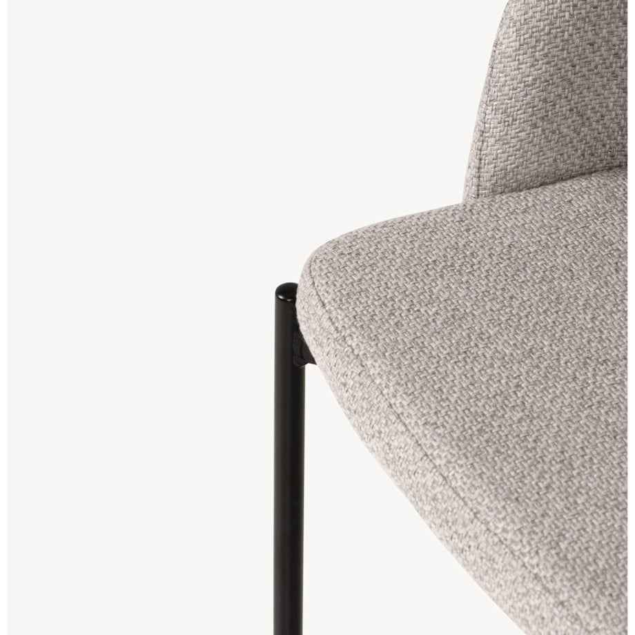 Krzesło tapicerowane beżowe Cort