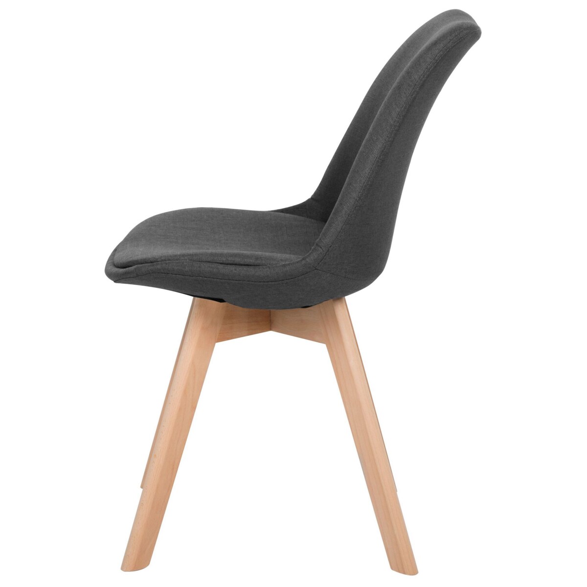 Zestaw 2 krzeseł do jadalni ciemnoszary DAKOTA II