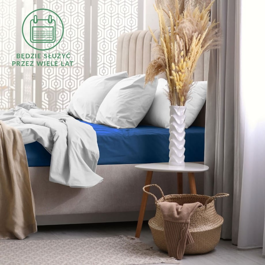 Prześcieradło frotte z gumką 90x200 kolor chaber