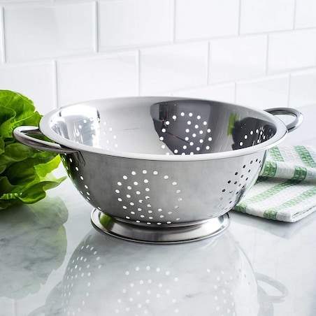 Stalowy durszlak 24cm z uchwytami KINGHOFF