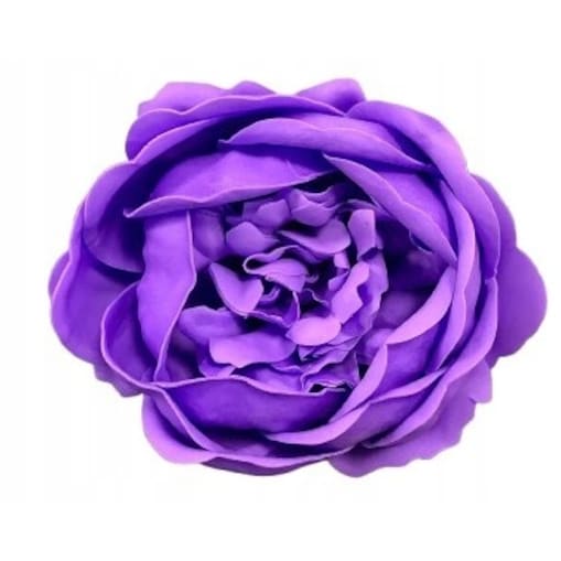 DUŻA główka PIWONIA lawendowa kwiaty mydlane do bukietu prezent stroik box