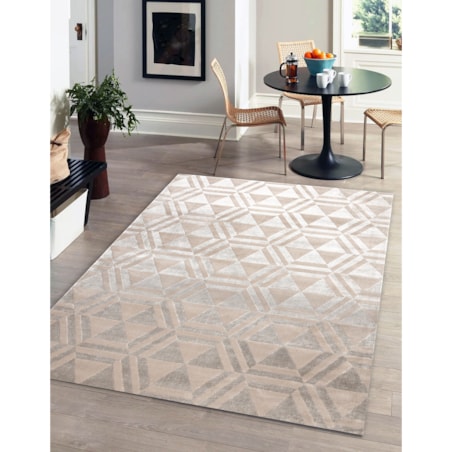Dywan PEARL 51323C beż - Geometryczny, 230x330 cm
