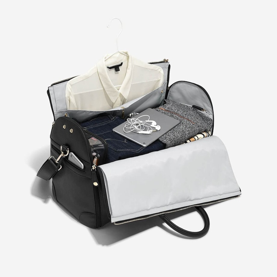 Torba weekendowa damska Stackers czarna