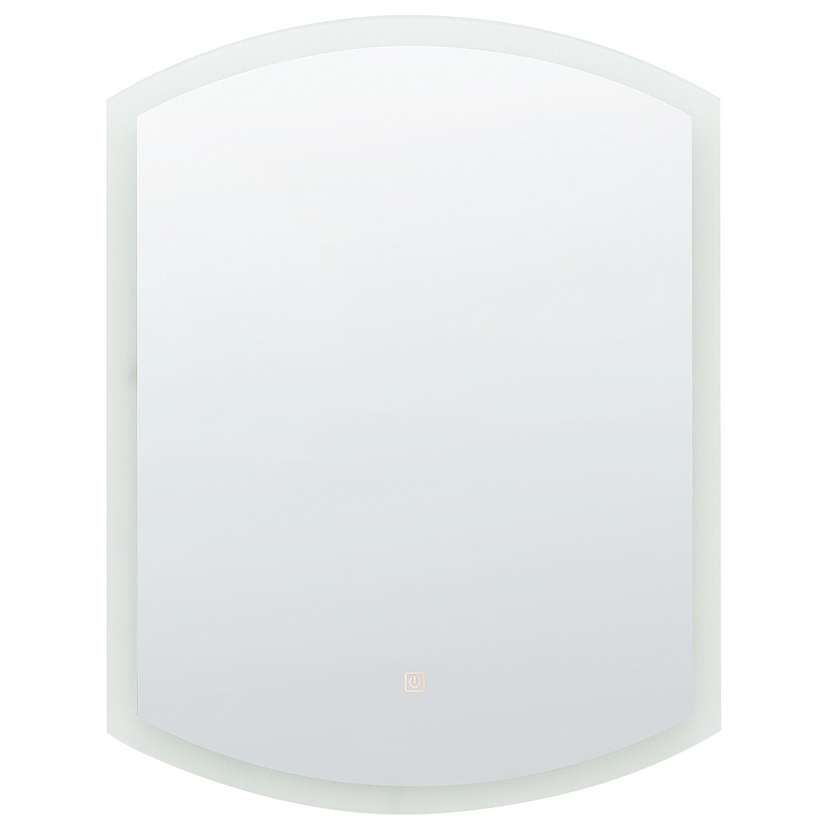 Lustro łazienkowe LED BEZIERS 60 cm 78 cm Srebrny
