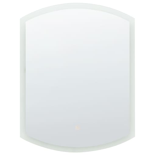 Lustro łazienkowe LED BEZIERS 60 cm 78 cm Srebrny