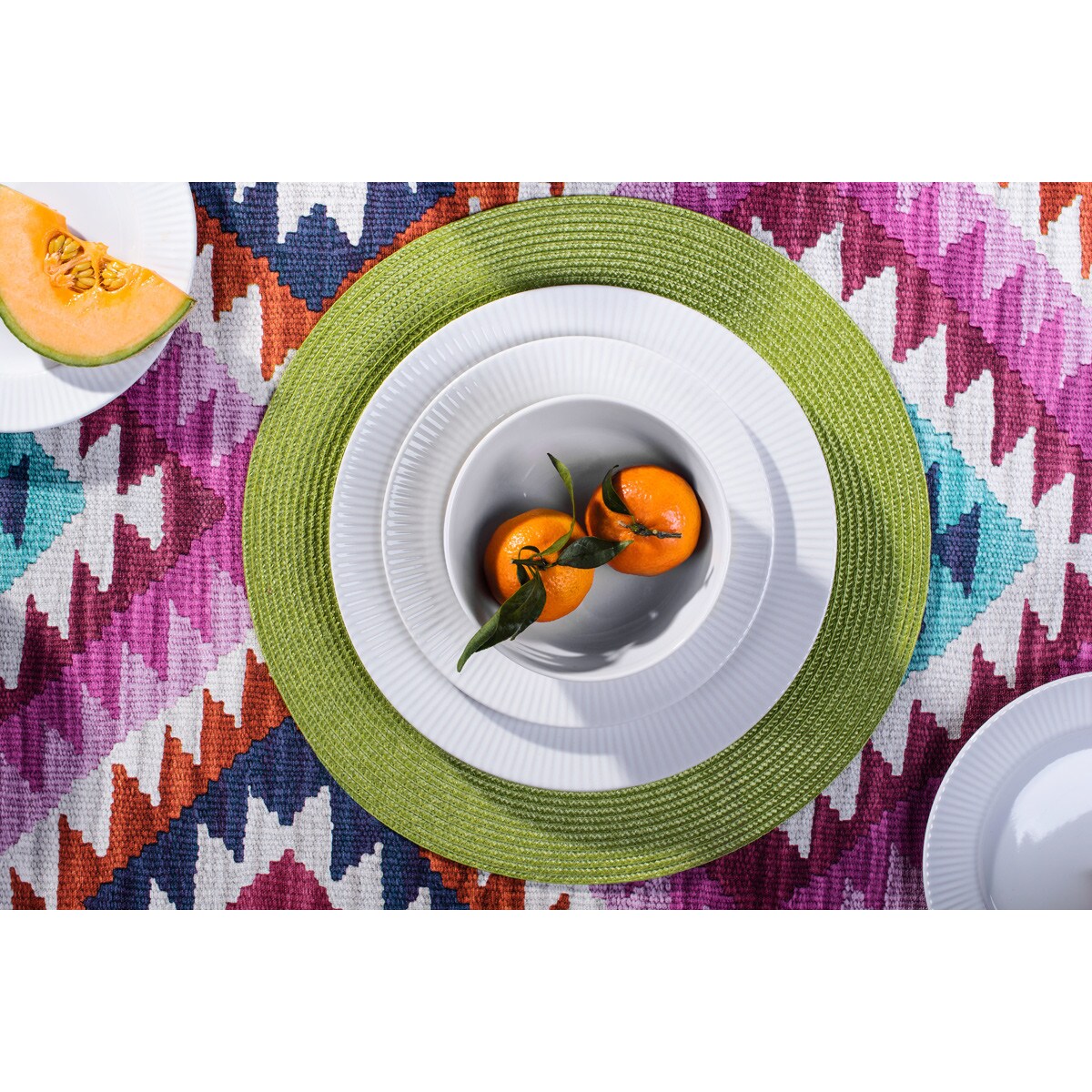 Konsimo LARIS Talerz obiadowy, biały