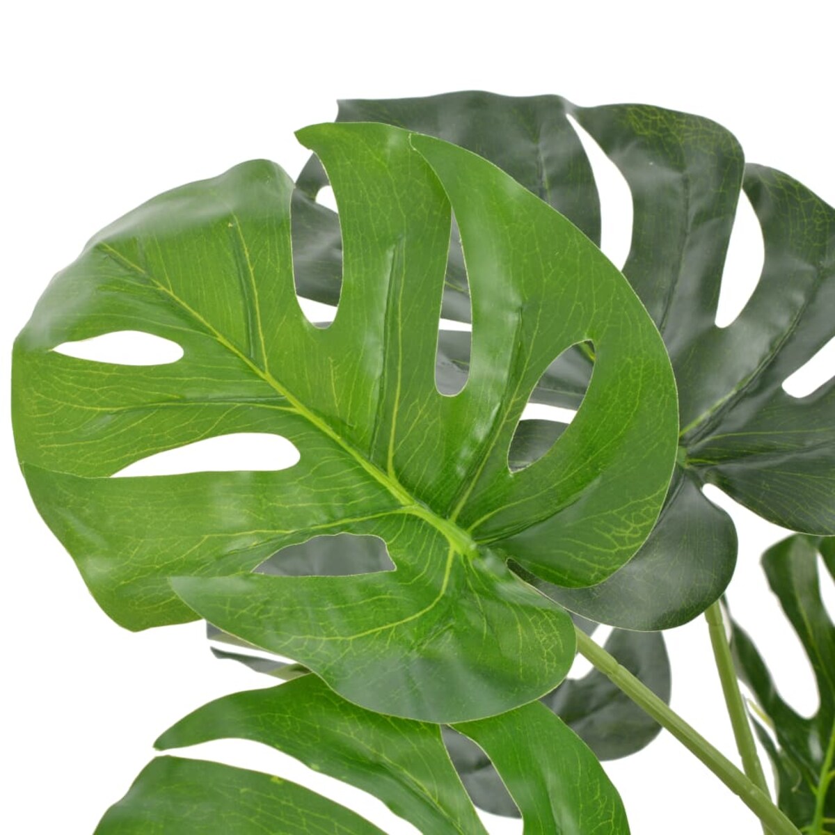 vidaXL Sztuczna monstera z doniczką, zielona, 100 cm