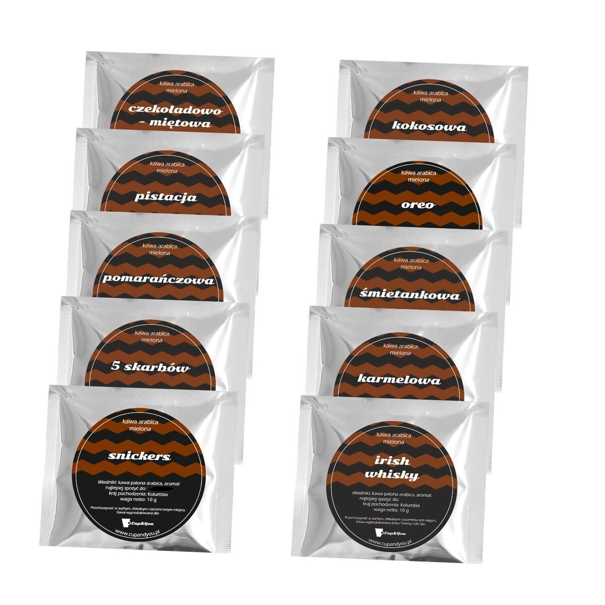 HAPPY EASTER zestaw kaw z kubkiem na Wielkanoc 10 x saszetka 10g - prezent upominek na święta wielkanocne zajączka dla niej niego mamy taty chłopaka dziewczyny