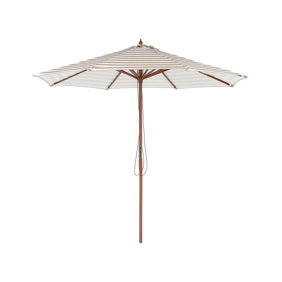 Parasol ogrodowy ⌀ 260 cm beżowo-biały FERENTILLO